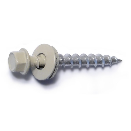 Buildright Self-Drilling Screw, #10 x 1-1/2 in, Painted Steel Flange Hex Head External Hex Drive, 86 PK 51651